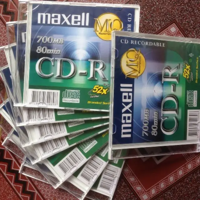 Combo 5 đĩa CD Maxell có vỏ nhựa