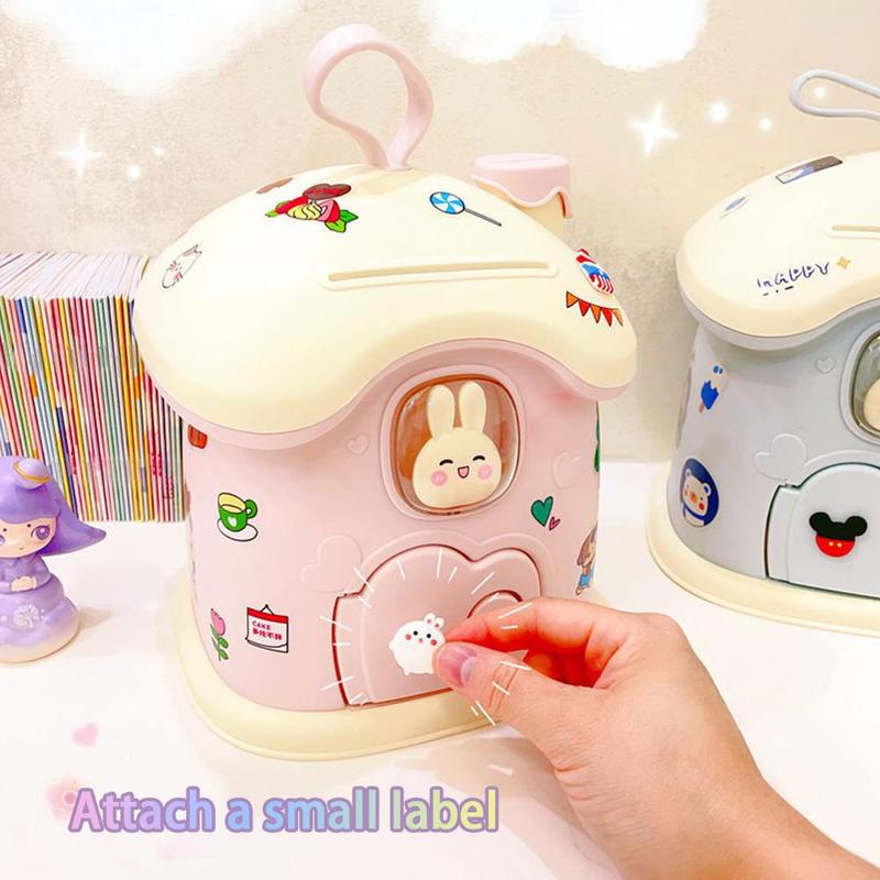 Product Introduction of Cute Cartoon Small House Money Bank Children's Gift Jar Savings B2D1 37