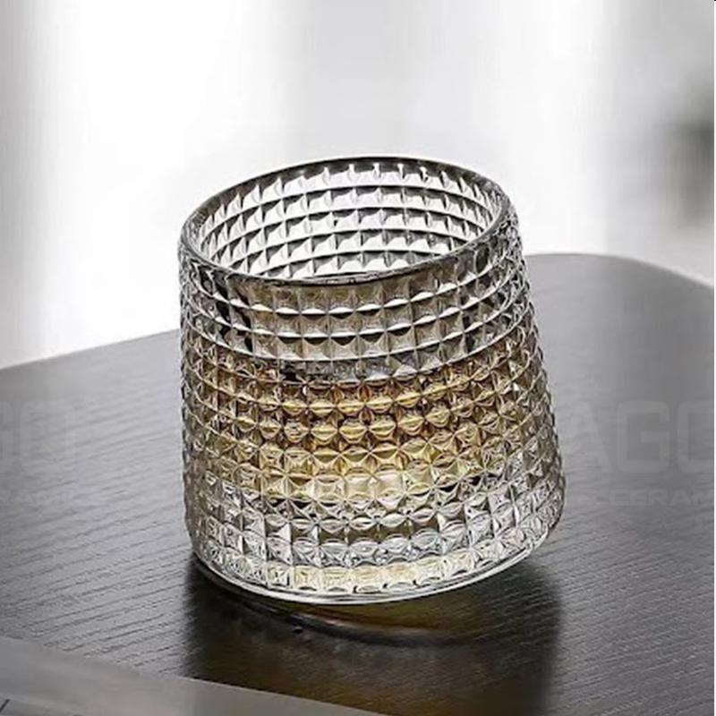 Set 06 Ly Thủy Tinh Đế xoay Deli Vintage whiky Rock Glass 170ml | Tùy Chọn Họa Tiết 4