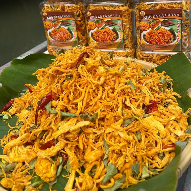  500gram Khô gà lá chanh loại thượng hạng loại đặc biệt  Ăn Vặt Food 