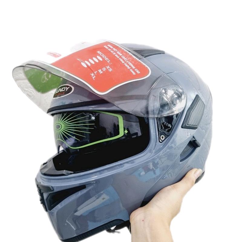 Mũ Bảo Hiểm Lật Hàm Sundy Không Tem From To vòng đầu 58-61 cm, nặng 1,6kg, Lật Hàm 2 Kính Helmet 4