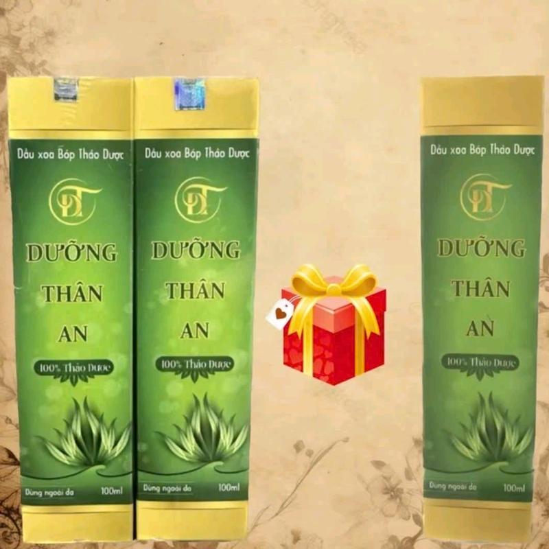 Dầu xoa bóp dưỡng thân an 100ml 2 chai tặng 1 chai dầu massage