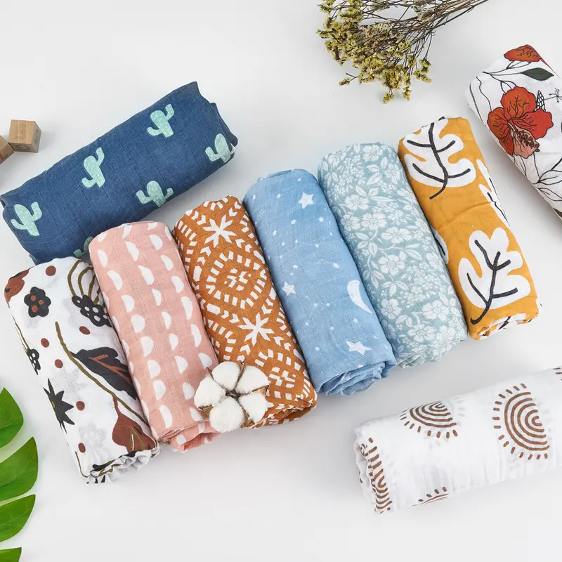 kain bedong bayi / selimut bayi / muslin swaddle cotton 2