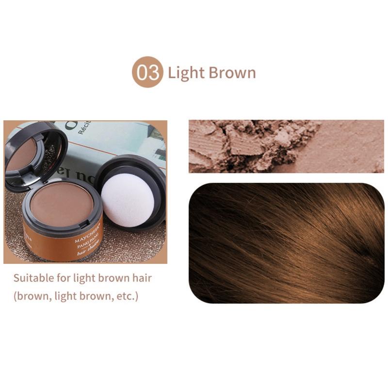 Product Introduction of 21 color Hair Shadow Powder Hairline Modified Repair Hair Shadow Trimming Powder Makeup Hair Concealer Natural Cover 5