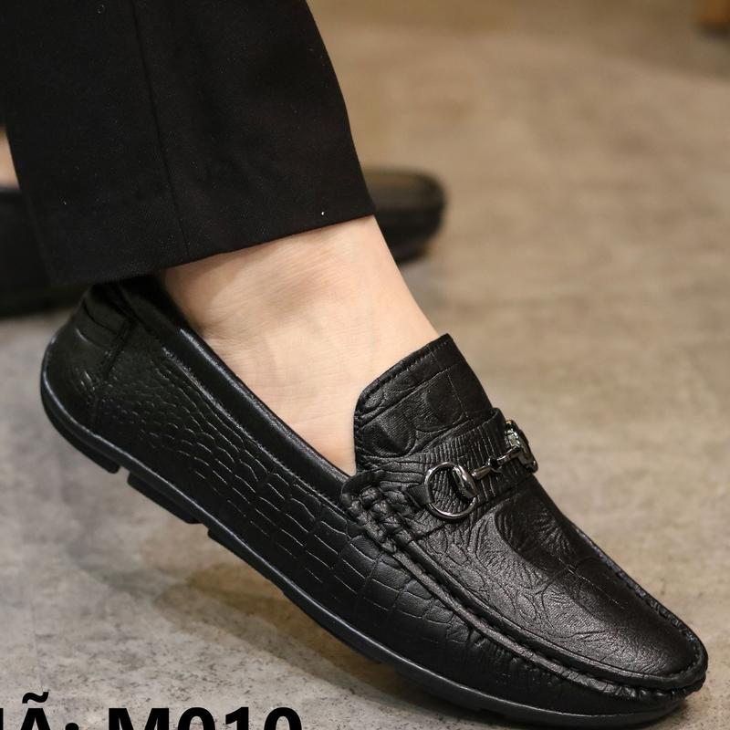 Giày Mọi Nam Da Mềm Có Khâu Đế Mã m010 - Giày Lười Nam Đế Bệt - Giày Nam Giá Rẻ Loafer Shoes - Phong cách thời trang
