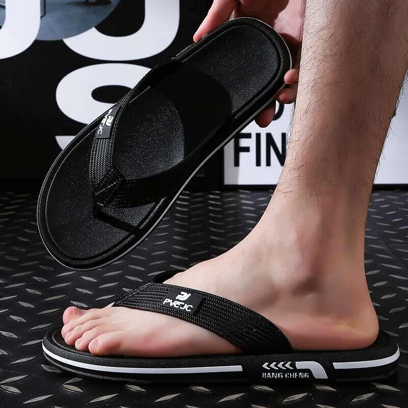 Product Introduction of Fashion Casual Flip ps Men Anti-slip Comfortable Beach Slippers Homewear Breathable Men's Outwear Slipper Home 3