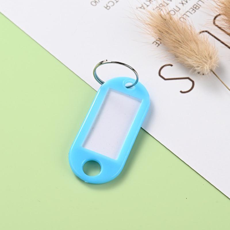 [DWCORNER] Gantungan Kunci Label Tag Gantungan Kuci Label Nama Keychain Ring Name Tag 6