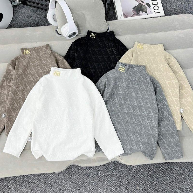 Áo giữ nhiệt cho bé trai bé gái chất liệu nỉ nhung in lo.go nổi từ 5kg đến 45kg