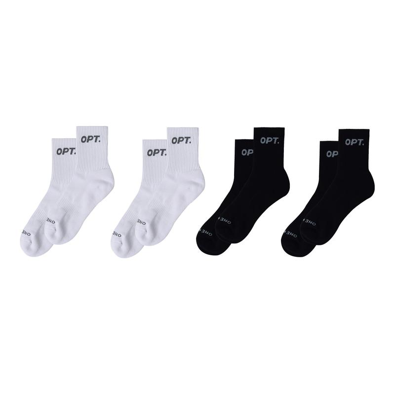 OPT Sock (4in1 White Grey & Black Grey) - TikTok Shop Malaysia