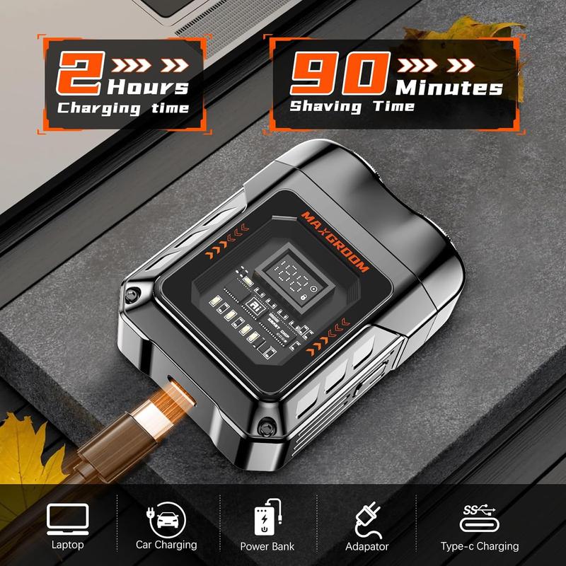 MAXGROOM-A1 Máy Cạo Râu Mini Nam Điện 2024 quả và trơn tru, máy cạo râu khô Bảo hành 24 tháng 1