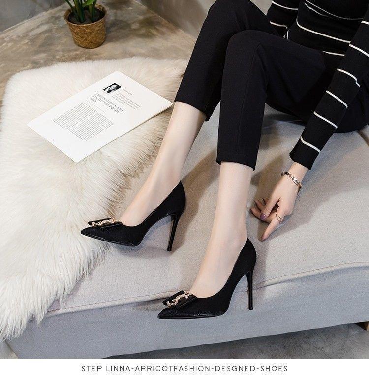 Product Introduction of Giày Cao gót, Mũi Nhọn, Màu Đen, Dễ Phối Đồ Cho Đám Cưới Và Phù Dâu, Giày Cao Gót đính đá Hàng Mới Về Mùa Lò Xo 2024, Dành Cho Giày Nữ, Thích Hợp Cho Giày Ở Nhà, Bata Giày, Styy2k, Giày Bà Bầu 12