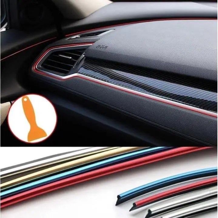 5M Line Car Interior Decor Point Edge Strip Trim Door Panel Molding Accessories myvi alza axia bezza saga vvt blm aruz