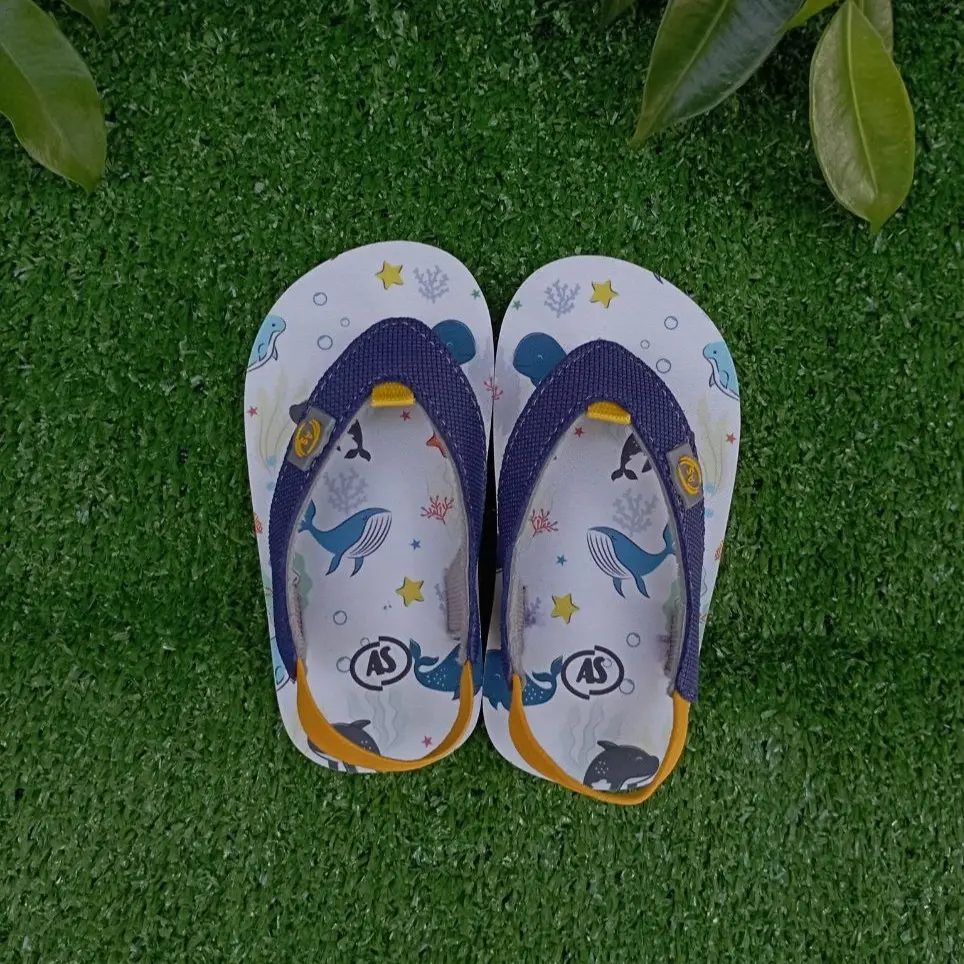 SANDAL JAPIT ANAK LAKI-LAKI PEREMPUAN KARAKTER HEWAN ACUN KIDS "DAILY SERIES" - PAUS - MIKI ABU - LANDAK