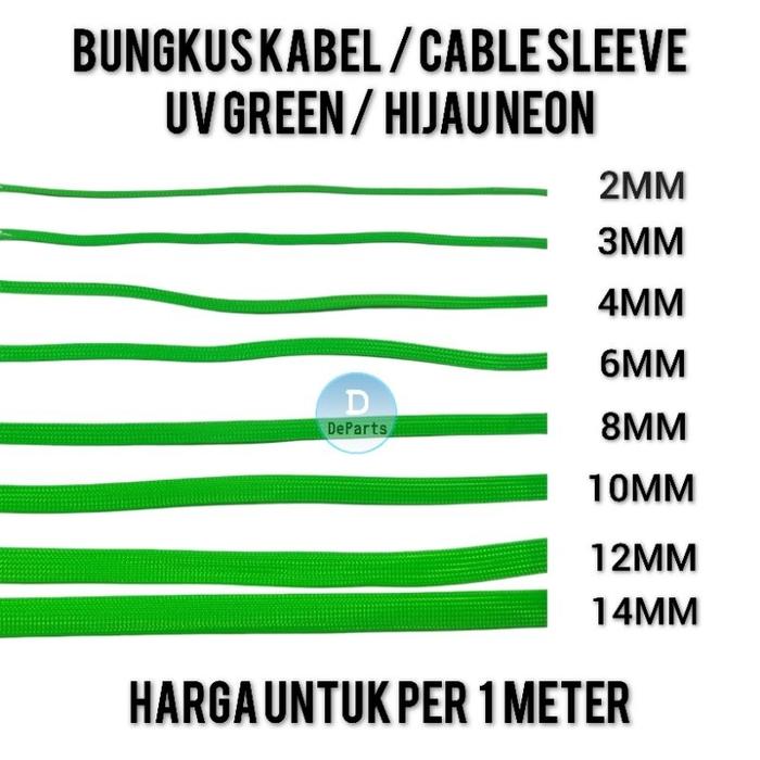 Jual [Per 1Meter] Braided Cable Sleeve - Sleeving Cable Bungkus Kabel ...
