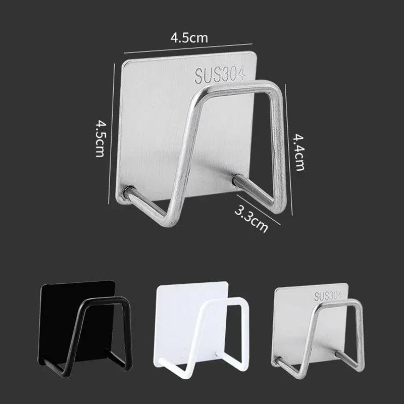 Kitchen Sponges Racks Self Adhesive Sink Sponges Drain Drying Rack Holders Kitchen Sink Accessories Dropshipping Stainless Steel 5