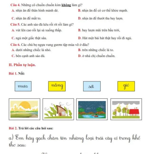Sách - Combo Bài Tập Tuần, Đề Kiểm Tra Toán - Tiếng Việt Lớp 1 - Học Kì 2 - Cánh Diều (4 cuốn) 4