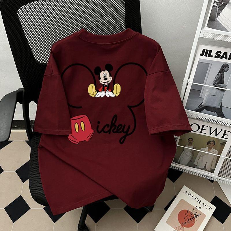 Product Introduction of Summer Casual Fun Cartoon Printing Design Loose Printing Crew Neck Short Sleeve T-Shirt Couple Top boxy  shirt oversized  shirt  men 14