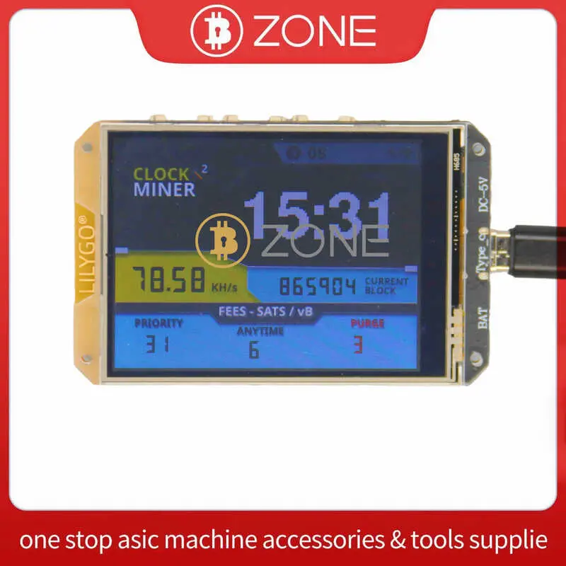 Bitcoin Nerdminer V2 78KH S 2024 Latest 2.8 inch Super LCD Btc Solo Cryptocurrency Miner
