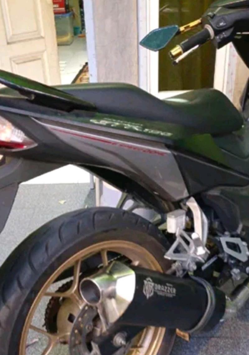 Product Introduction of silincer Racing Big volume inlet 50mm knalpot racing Original Brazzer exhaust silincer only 1