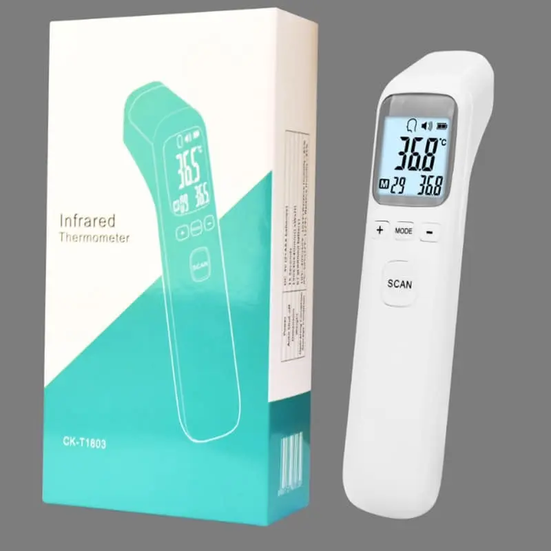 Tặng Pin - Nhiệt kế điện tử hồng ngoại đo trán - Đo Nhệt Độ Cơ Thể CK-T1803 - Máy Đo Thân Nhiệt - đo nước