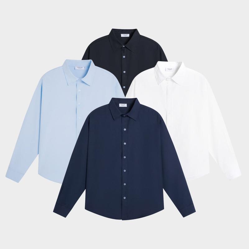 Áo Sơ Mi Tay Dài Teelab Basic Oxford Shirts Unisex Form Oversize Local Brand SS066