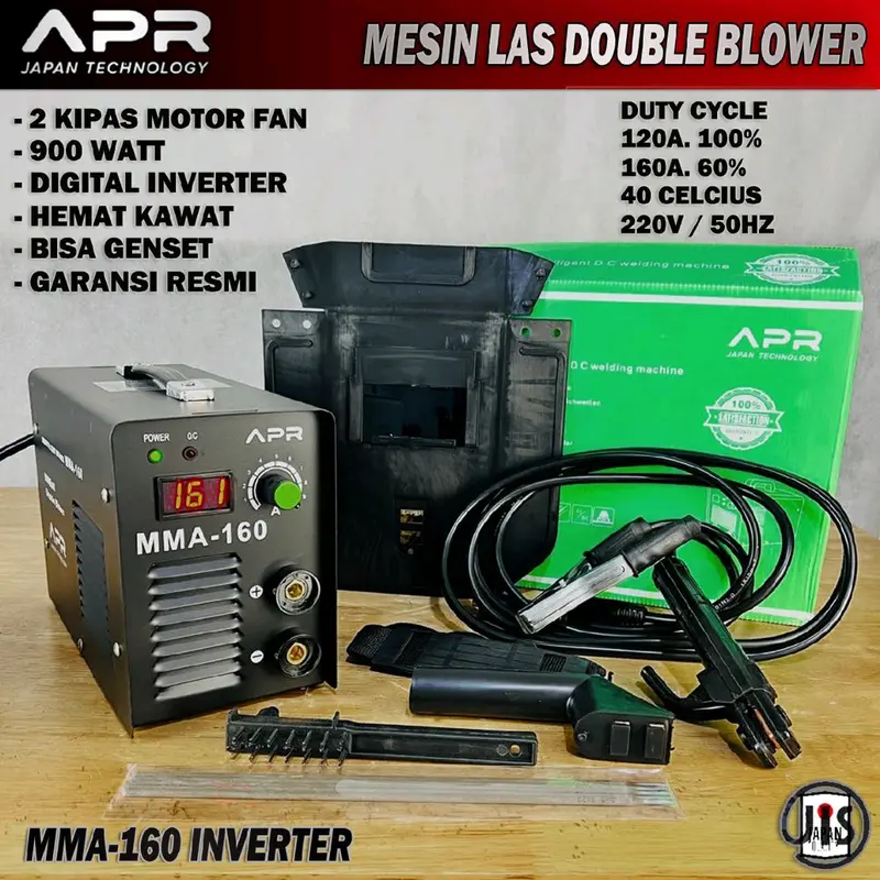 Mesin las APR JAPAN DOUBLE BLOWER MMA160 INVERTER travo las 2