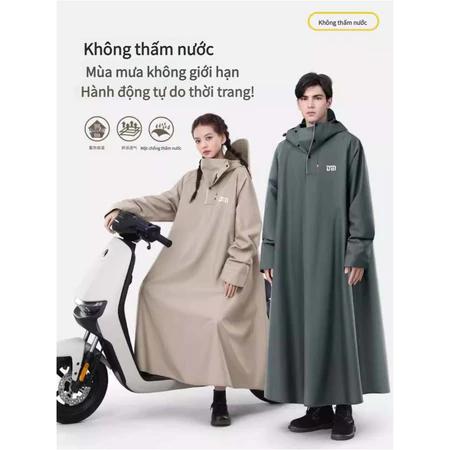  Áo mưa 1 người áo mưa trùm toàn thân áo mưa bít người dành cho người lớn đi xe máy,xe điện thời trang cao cấp 