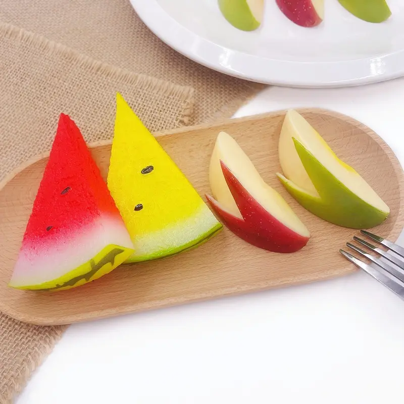 Mô Phỏng Trái Cây, Lát Táo Nhân Tạo, Lát Dưa Hấu, Trái Cây Giả, Đĩa Salad, Bánh Ngọt, Đồ Trang Trí Nhà Cửa Tự Làm