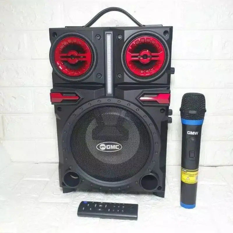 speaker bluetooth karaoke gmc897q free mic wireless// wireless speaker bluetooth portable gmc ///salon gmc 897m/ gmc 897h 0