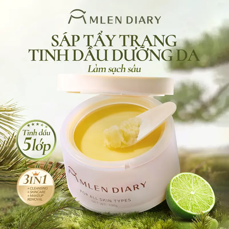 【Có sẵn, gửi trong 24h】Mlen Diary - Sáp tẩy trang tinh dầu tuyết tùng Zero Sense SPA - dễ dàng tẩy trang, phù hợp với mọi loại da