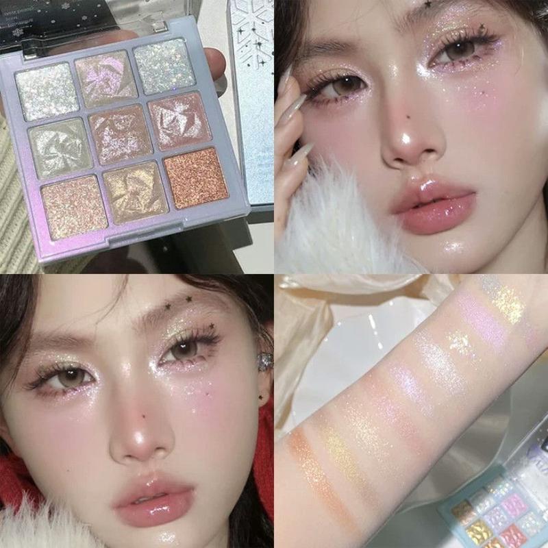Product Introduction of Phấn Mắt Giáng Sinh, Phát Sáng Ngọc Trai Mới Sáng Bóng, Kim Sa ánh, Đá Và Tuyết, Chín Màu, 30 Ngày Bán Chạy, Thích Hợp Cho Học Sinh, Người Nổi Tiếng Trên Internet, Pha Lê Sáng Bóng Ins, 3460 Miếng 4
