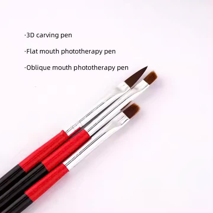 Cọ Bản Làm Hoa Nổi, Bản Vuông, Bản Xéo No.2, No.4 Chyên Dụng [DỤNG CỤ LÀM NAIL] 4