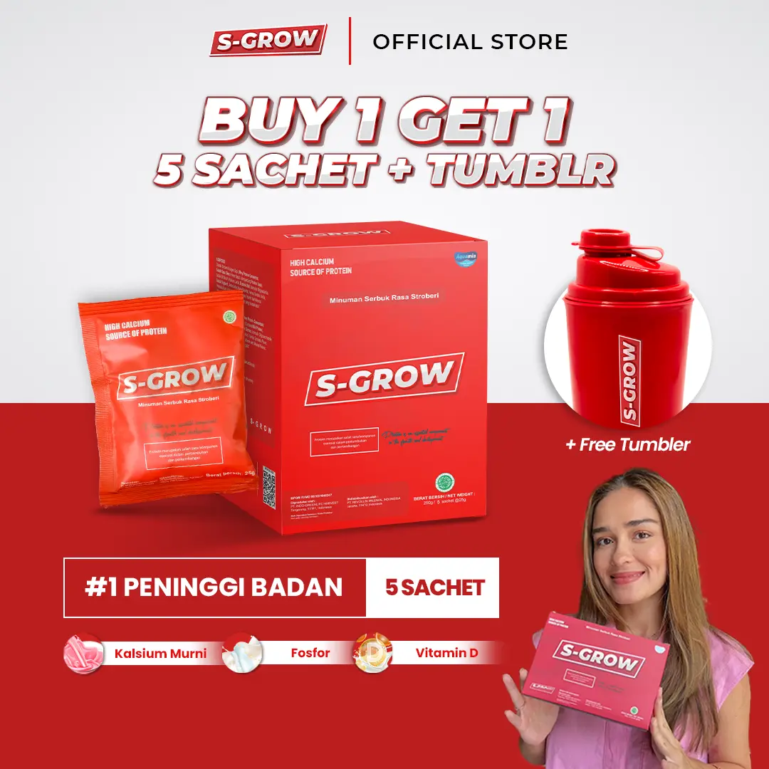 SGROW MENINGGIKAN BADAN - SUPLEMEN KESEHATAN