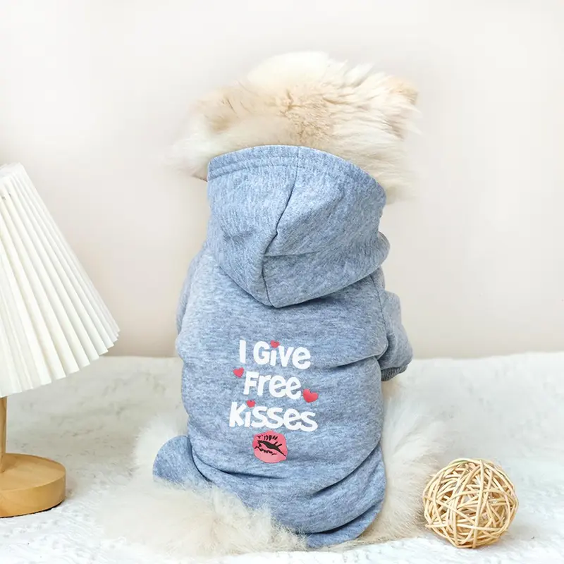 Creative Letter Print Pet Hoodie, Cute Pet Clothes for Small Medium Dogs & Cats, Pet Clothing Supplies for Indoor Outdoor Wear 8