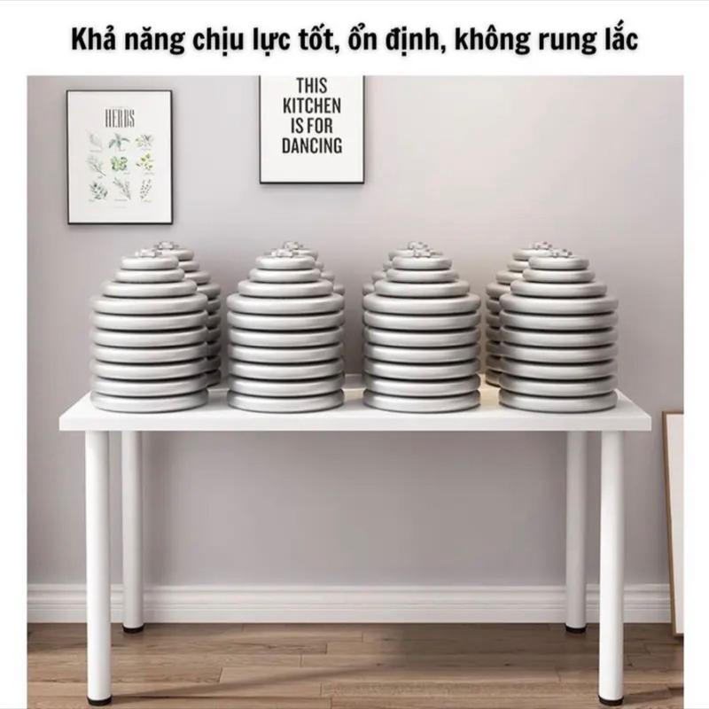 Bàn Gamming,Làm việc Decor chân sắt to tròn sơn tĩnh điện, mặt bàn gỗ chống trầy xước. Mẫu mới hot bàn _ 4