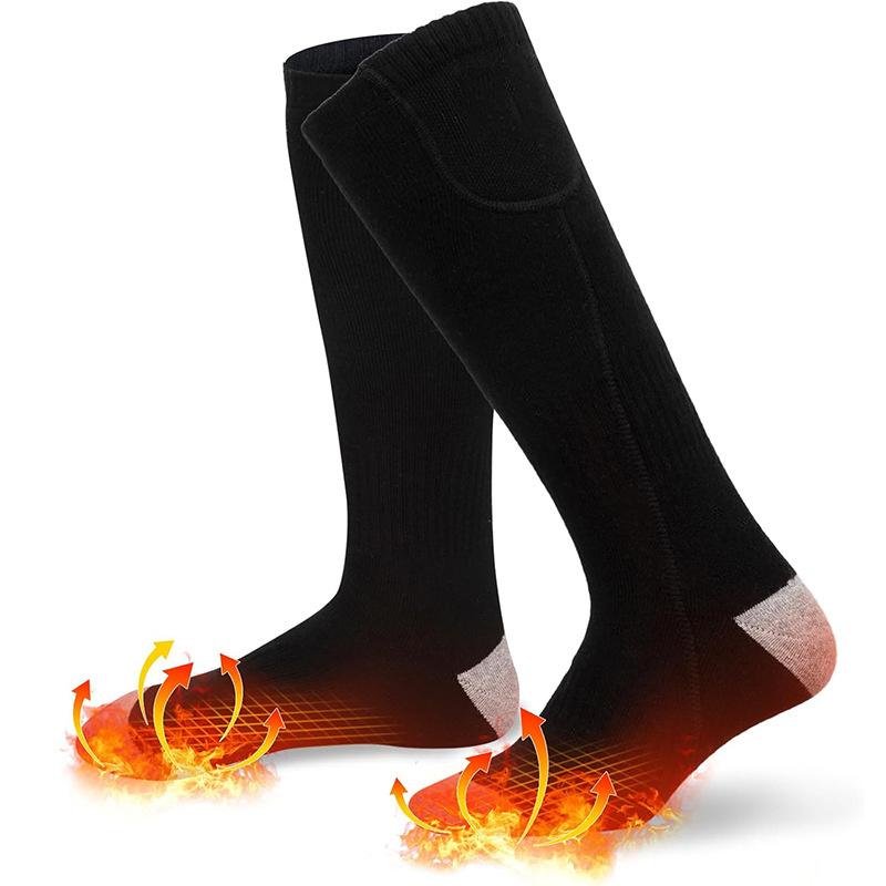 Product Introduction of Heating Socks Winter Warm Electric Heating Socks Long Socks Men And Women Outdoor Ski Warm Foot Socks 23