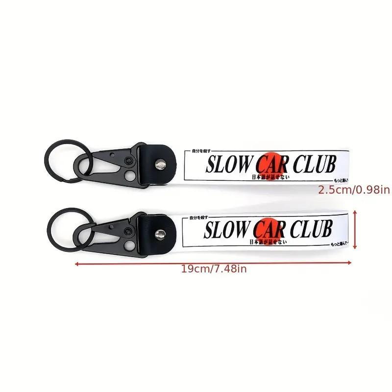 Letter Design Car Keychain, Anti-lost Wristband Keychain, Universal Car Keychain for Men & Women, Auto Interior Decoration Accessories 2