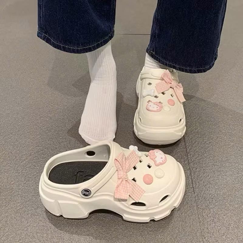 Dép sục nữ chống trơn đi êm tặng kèm sticker cute phù hợp đi học đi chơi