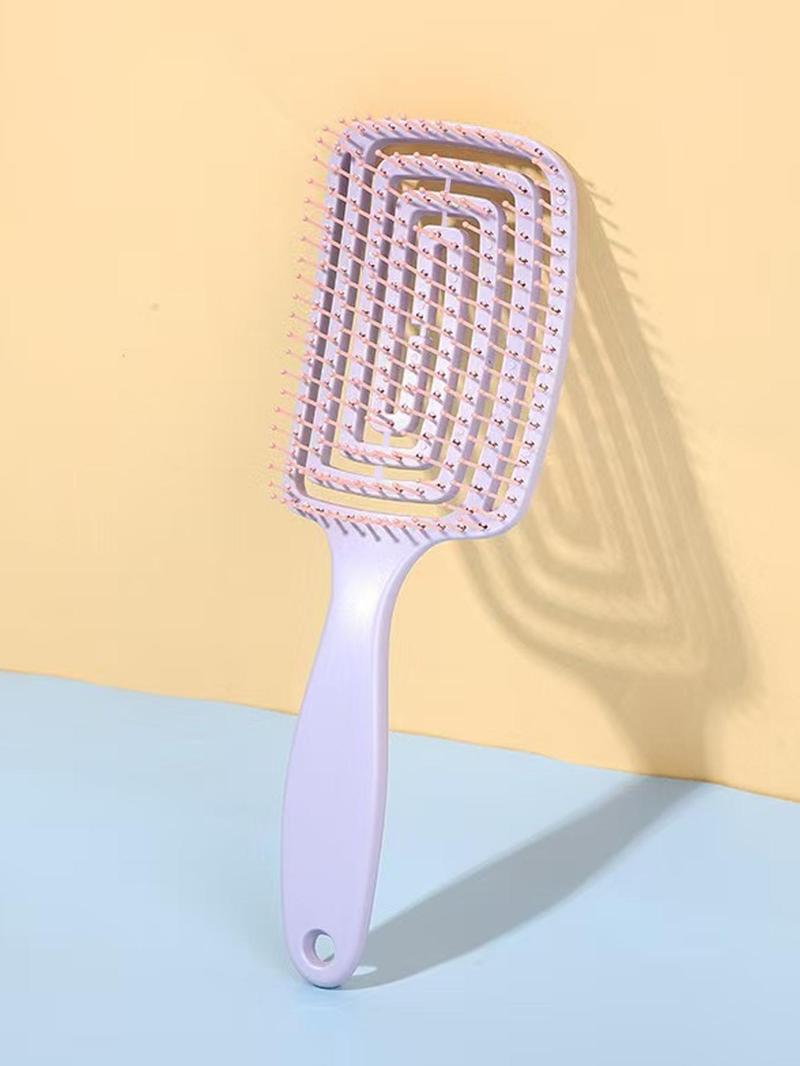 Product Introduction of Solid Color Hair Comb, Hair Care Comb, Dry & Wet Dual-use Hair Massage Comb, Wig Maintenance Tool, Daily Commuting, Campus Hairstyle Maintenance Tool 7