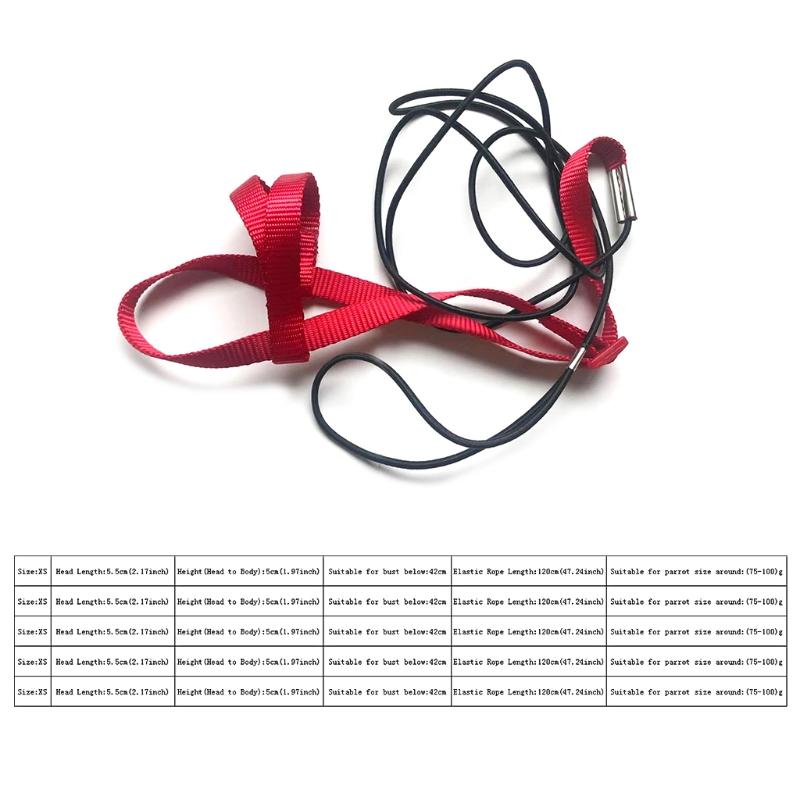 Outdoor Parrot Bird Leash Adjustable Harness Training Rope Anti Bite Flying Band Soft comfortable Parrot Leash bird accessories 6