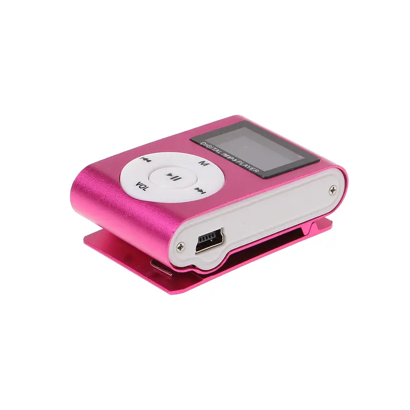 Kẹp kim loại mini USB MX-801, Micro SD , khe cắm thẻ TF, màn hình LCD, máy nghe nhạc MP3 8