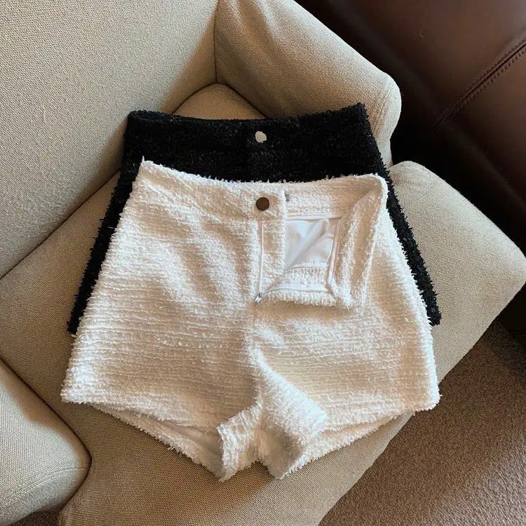 [ HÀNG 3 LỚP ] Quần short dạ bling Tweed ánh nhũ vải dày dặn cứng cáp có lót mặc không ngứa mã SBL_2222 3