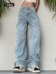 starred jeans-TikTok Shop