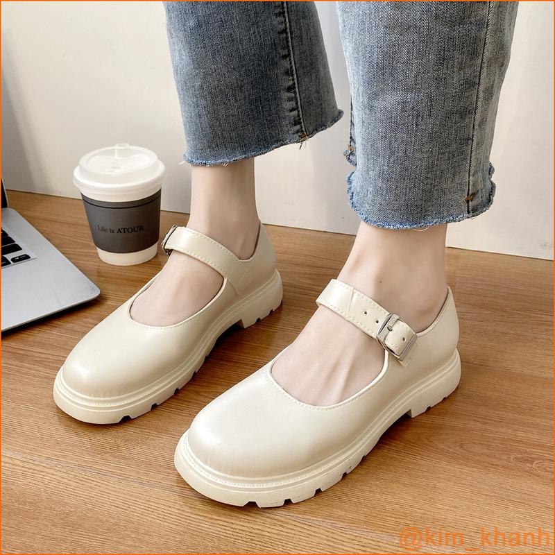 Giầy búp bê phong cách Mary Jane Oxford thời trang êm chân cá tính Nữ 1
