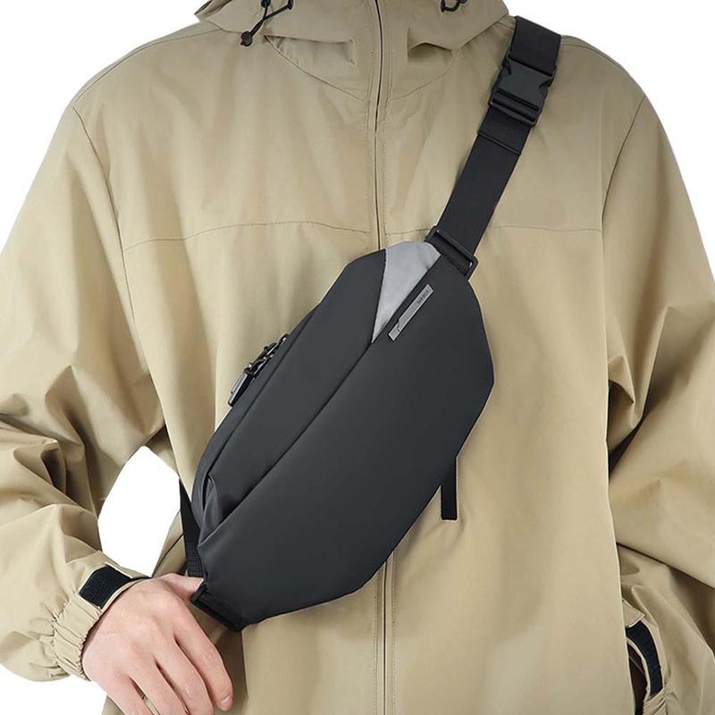 Outdoor Sports Fanny Pack, Casual Fashion Sling Bag, Multi-functional Chest Bag for Men, Sports Bag for Outdoor Activities 0