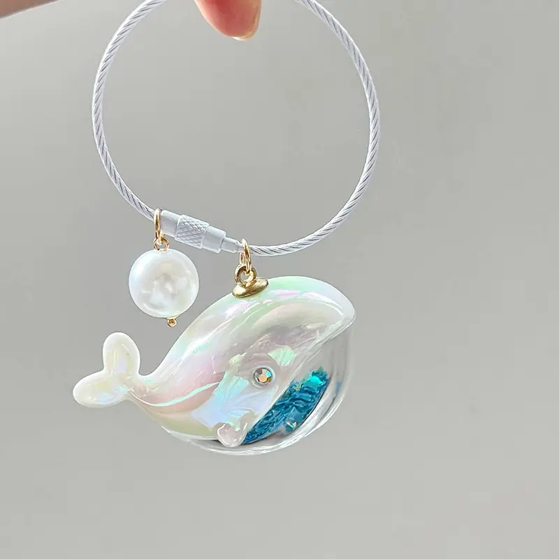Dây Chuyền Chìa Khóa Cá Voi Và Cá Heo, Thiết Kế Dễ Thương, Búp Bê Động Vật Biển, Phong Cách Kawaii Móc Khóa, Phụ Kiện Móc Chìa Khóa Xe Hơi, Dành Cho Nam Và Nữ, Thích Hợp Cho Túi Cặp Đôi