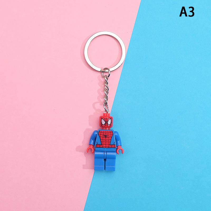 Product Introduction of Anime Building Blocks Model Keychain Little Doll Cartoon Cute Keyring Anime Peripherals Toys For Kids Boys Girls Gift 27