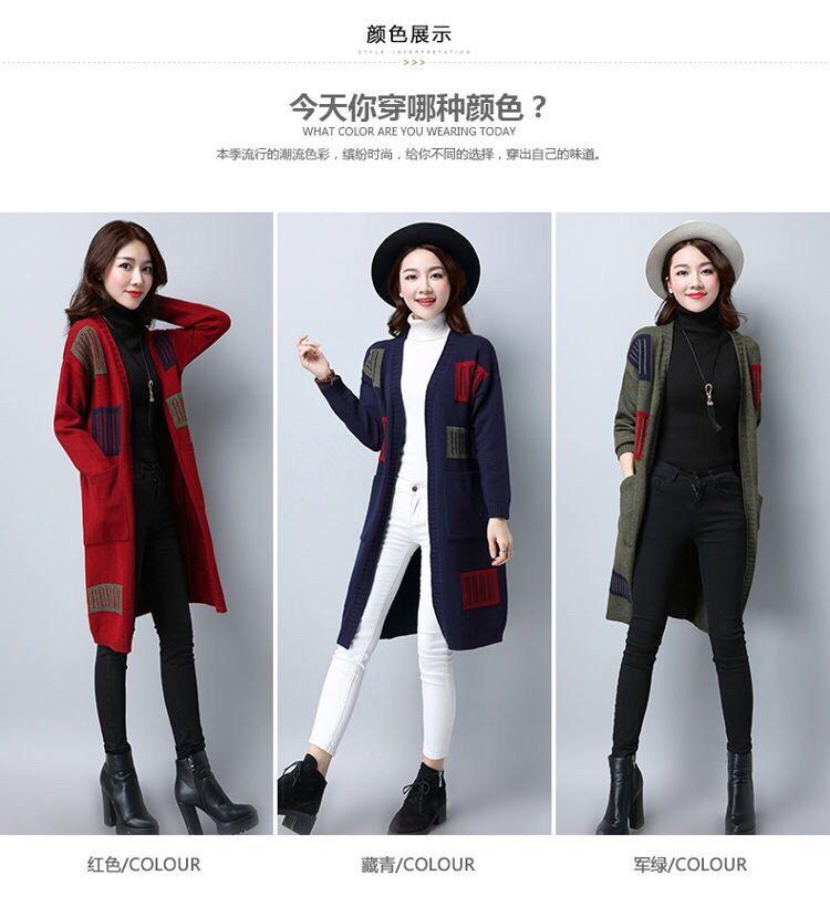 Product Introduction of Áo Cardigan Dệt Kim, Phong Cách Hàn Quốc Mới, Dài Trung Bình Cho Phụ Nữ, Quần Áo Của Các Bà Mẹ Trẻ Trung, Áo Len Ngoài Dáng Rộng, Thích Hợp Cho Mùa Thu, Áo Khoác Mới, 2020 Top Women Màu Đỏ 6