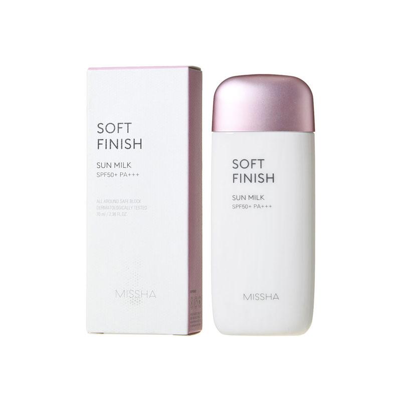 Kem Chống Nắng Missha Hồng Missha All-around Safe Block Soft Finish Sun Milk SPF50+ 70ml - Trâm Khanh Cosmetic