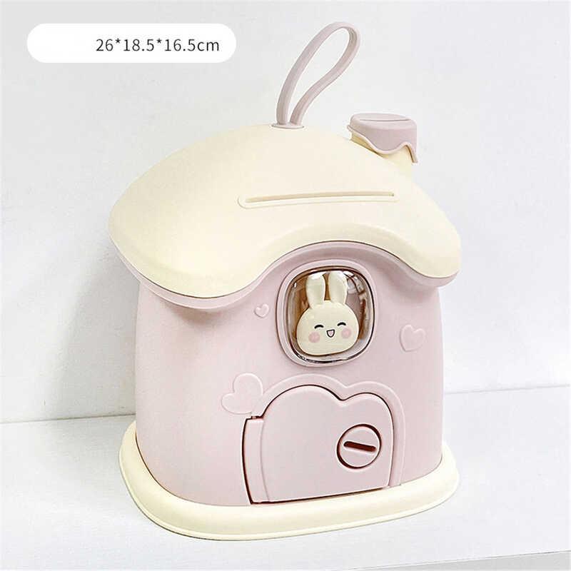 Product Introduction of Kids Creative DIY Banking Toys Piggy Bank Money Saving Pot Ban Coin Box With Lock Key Children Gift Toy For Girl Decor Decoration Christmas Light Plastic Sticker Ornaments 24